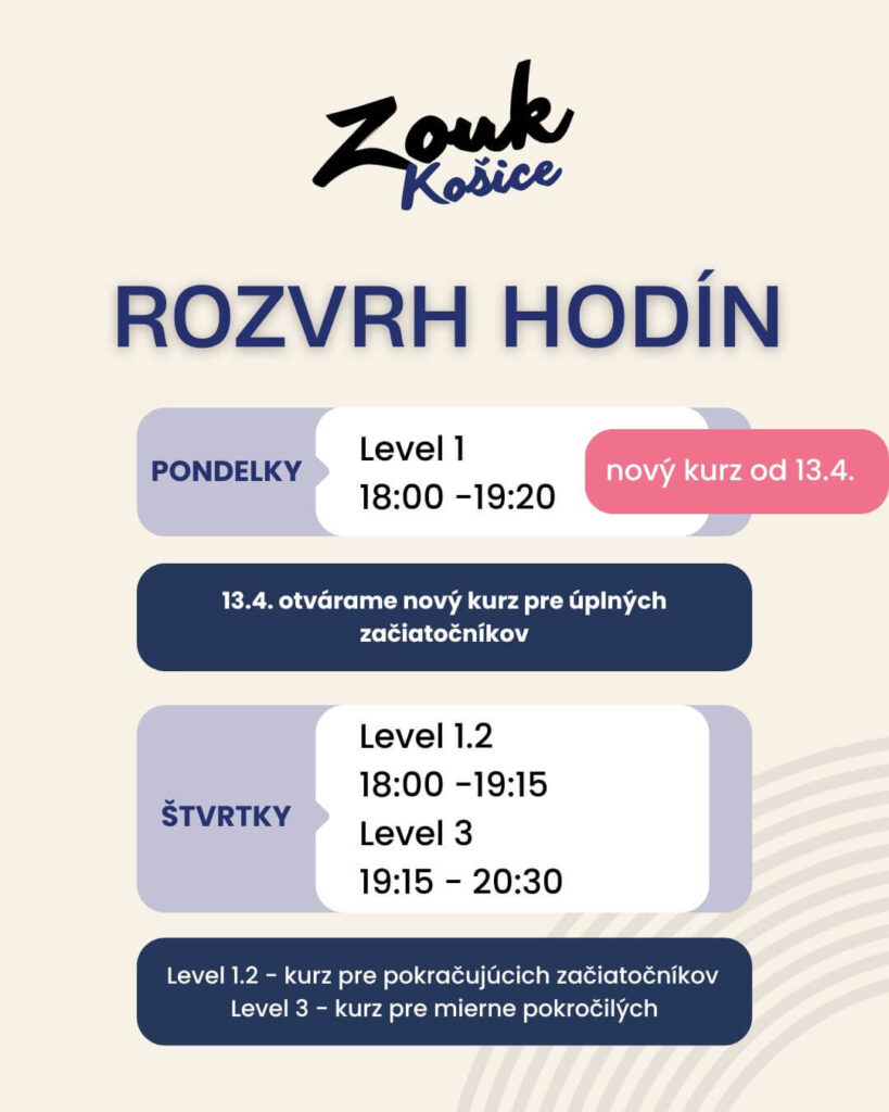 Tanečné kurzy Košice